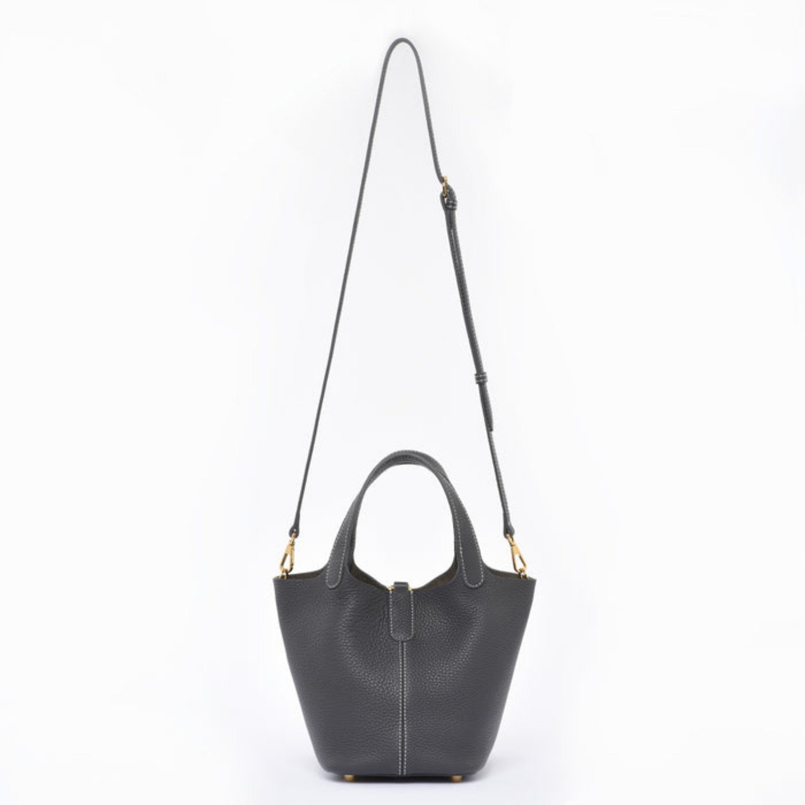 DUYP Dressupyourpurse Josette Bag -Grained Cowhide ELEPHANT GREY