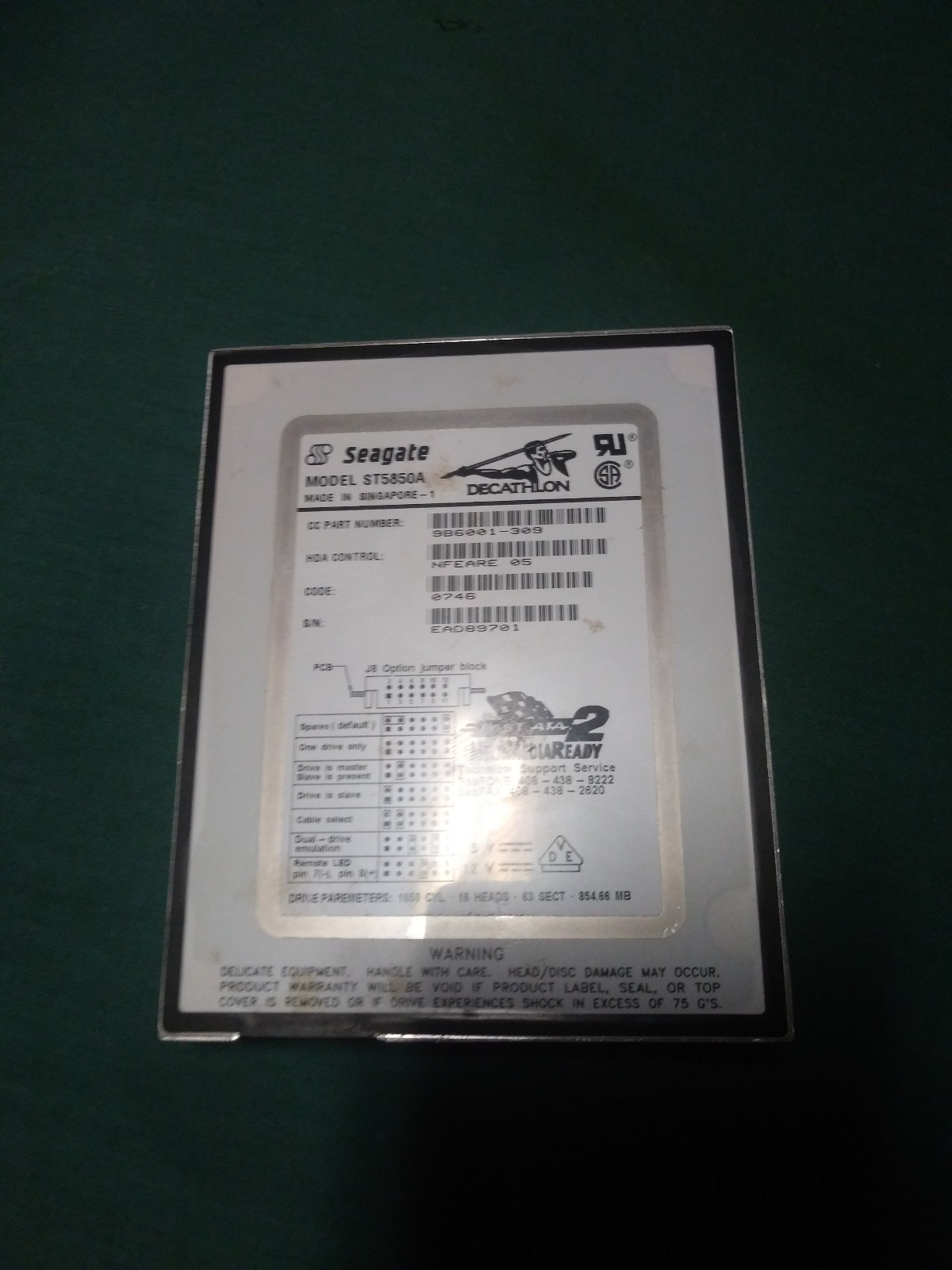 Seagate ST5850ADECATHLON ATAFAST rare and it's available here