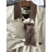 Banana Republic Men's Medium Leather Collar Field Jacket Chore Barn Coat Utility