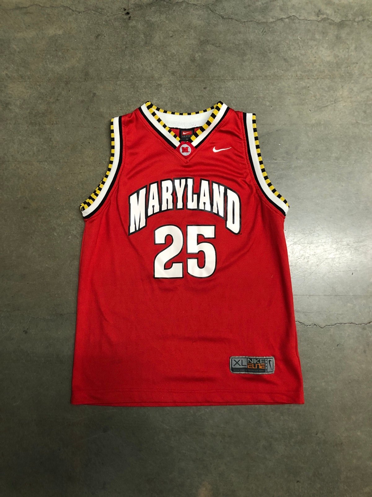 Vintage Y2K Maryland Terrapins Steve Blake #25 Nike Youth Jersey Sz XL