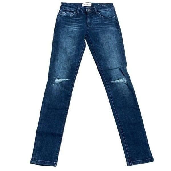DL1961 'Emma Power Legging' Blue Stretch Skinny Crop Jeans Sz. 24