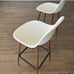 Two Matching White Barstools