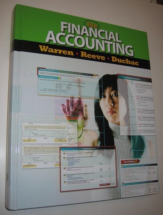 Financial Accounting 12th Edition HC Warren Reeve Duchac Cengage NM