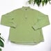 Robert Graham Like Green and White Striped Quarter Zip Pullover Sweater Size M