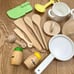 Wooden Play Kitchen Set, Wooden Kitchen Tools, Wooden Toys, Rice Play Set