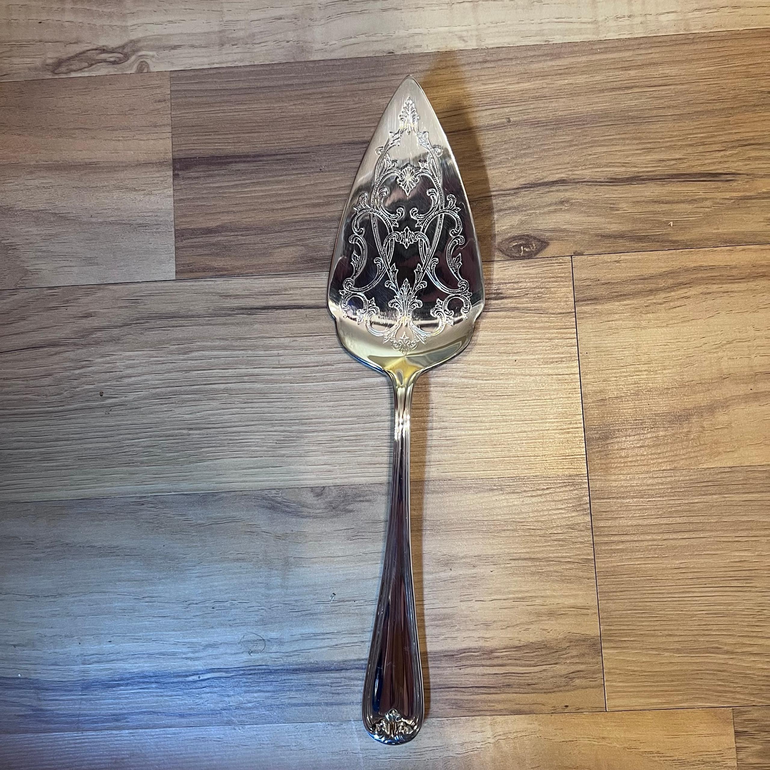 Vintage Gorham Heritage Silver-Plate Cake Pie Server Made In Italy 11.5"