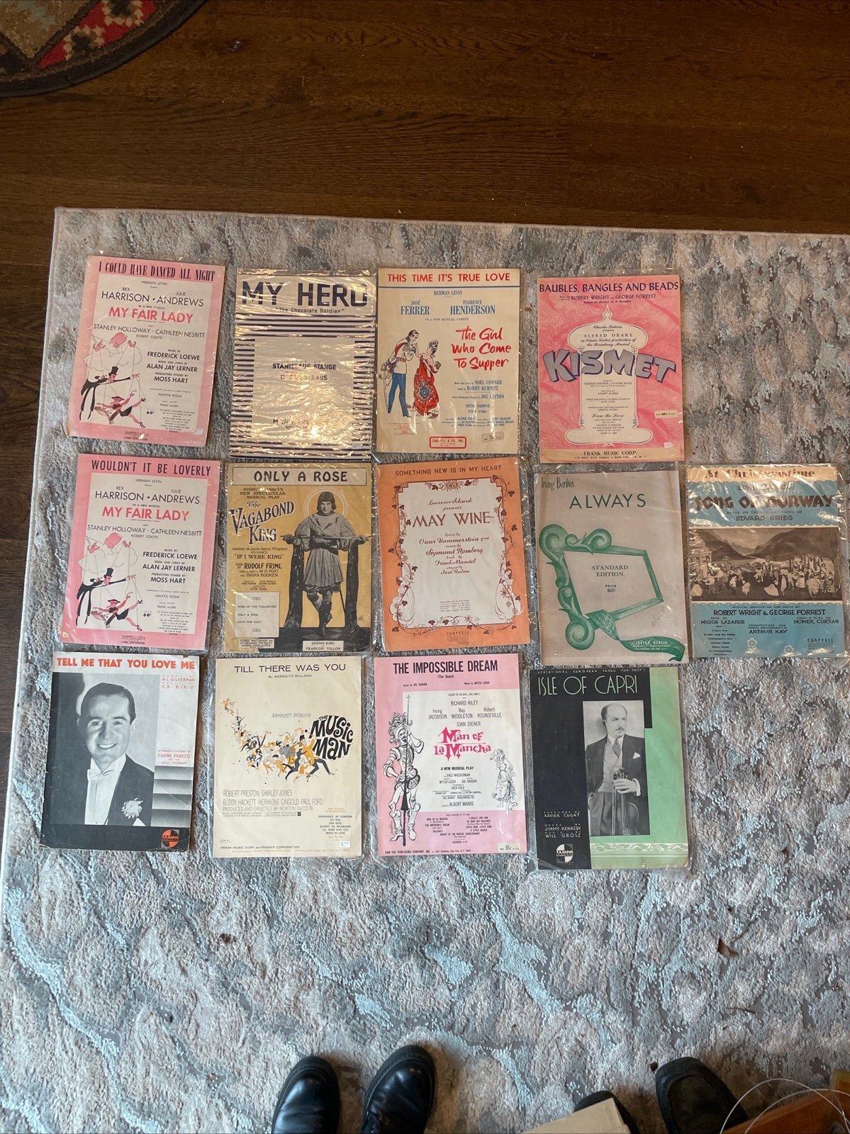 Lot Of 15 Vintage Piano Sheet Music