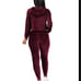 Womens Velour Track suit size large NWT