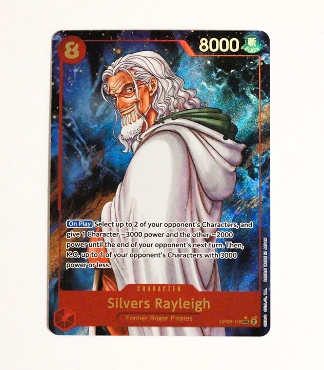 One Piece TGC Silvers Rayleigh (Parallel) OP08-118 Two Legends NM Foil ENG