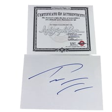 Tina Turner Autograph COA Certified 4 x 7 Index Card