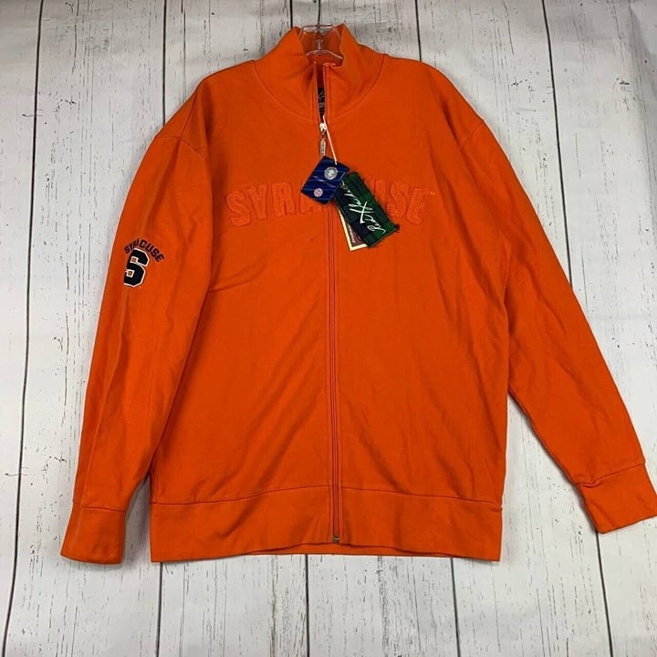 Syracuse XL Red X Jacket Pikwakwad Full Zip Long Sleeves Shirt Orange New Men