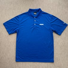 【Vintage】Nike Golf Men's Short Sleeve Polo Shirt M Blue (with Corporate Logo)