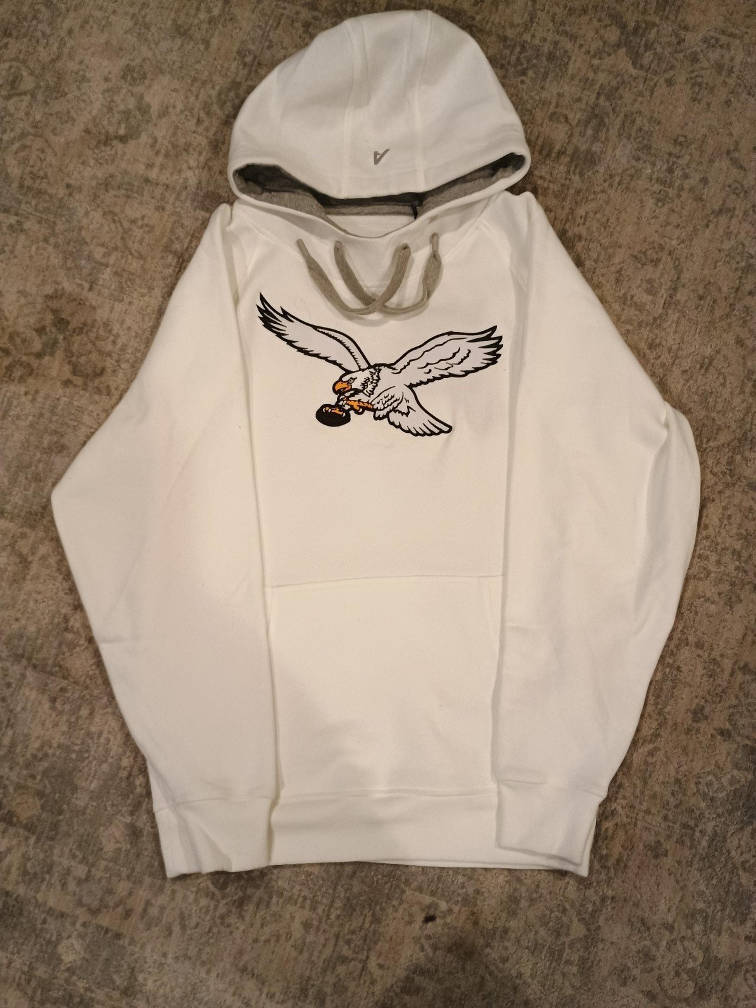 Philadelphia eagles white pullover hoodie
