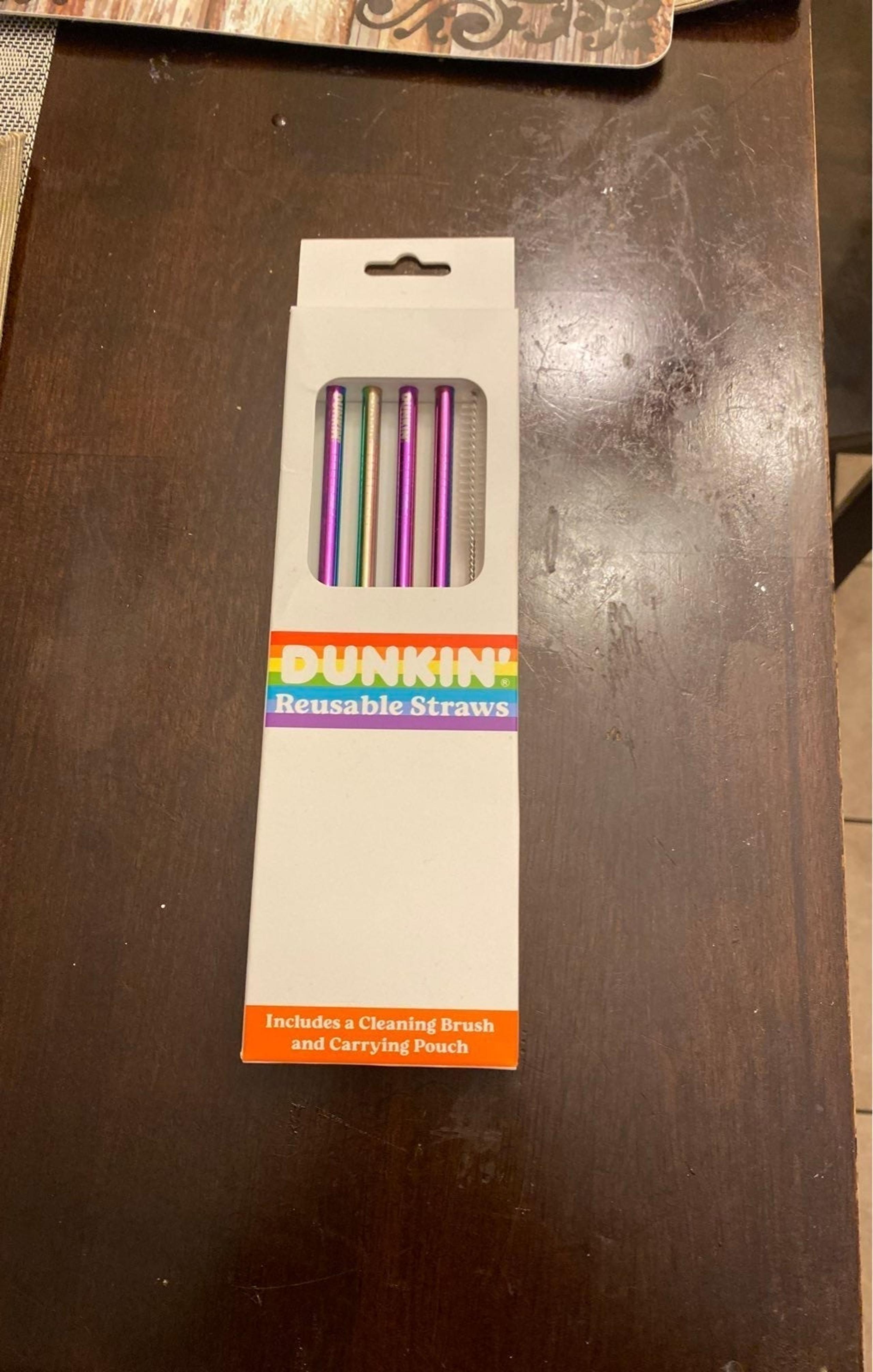Dunkin Donuts reusable Straws
