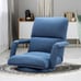 Swivel Floor Chair, Armrest Game Chair Floor with Adjustable Back, Blue (Ch200)