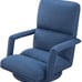 Swivel Floor Chair, Armrest Game Chair Floor with Adjustable Back, Blue (Ch200)