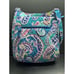 Vera Bradley Messenger Bag Floral Design W/ Matching Wallet