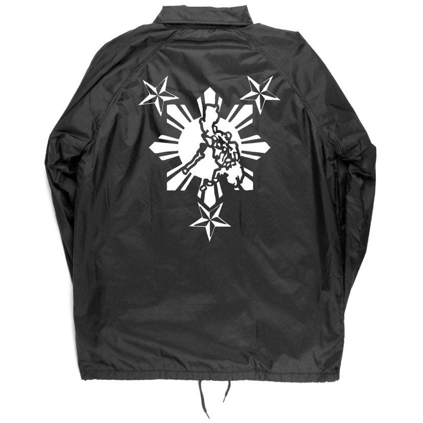Filipino Philippines 3 Stars and Sun custom Button Up windbreaker jacket