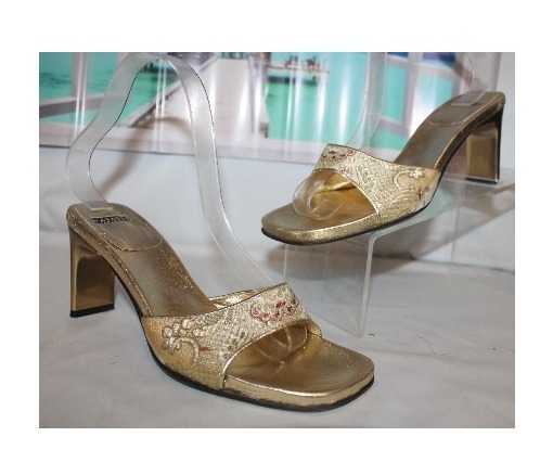 サンダル・ミュール CASADEI Women Sandals 1L305J0801C25631110 Gold Gold Heeled sandals Marbella Casadei - Vitkac AS