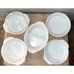 Vintage Fire King Peach Luster 6 Piece Casserole Rare Reversed Stamp Baking Set