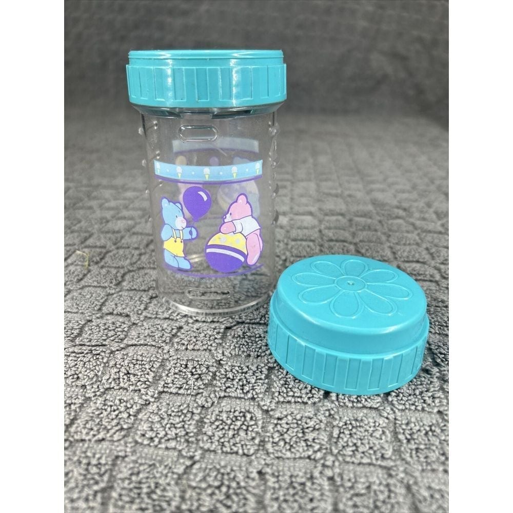 Vintage Playtex 1991 Decorative Drop In Baby Bottle Nurser 4 oz Bears Ball RARE