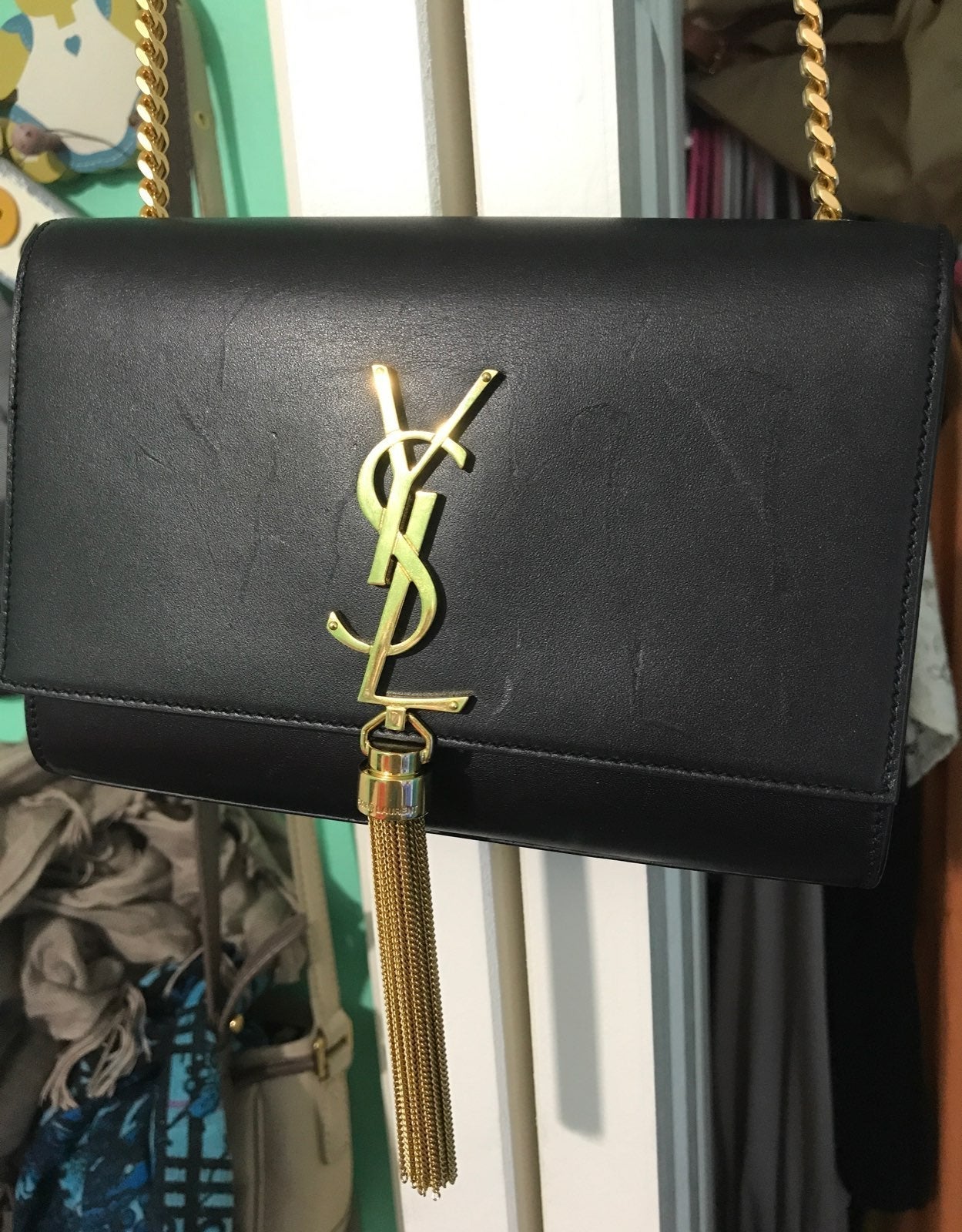 Saint laurent smooth kate tassel bag