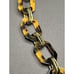 Tortoise Shell Acrylic Loops J CREW Statement Necklace Large Rhinestone Pendant