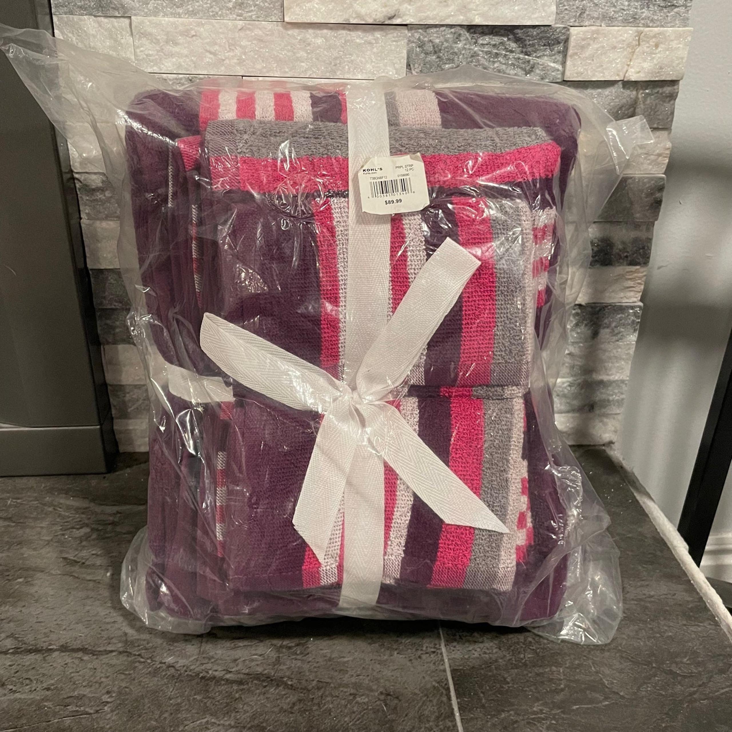New The Big One 12 Piece Bath Towel Set