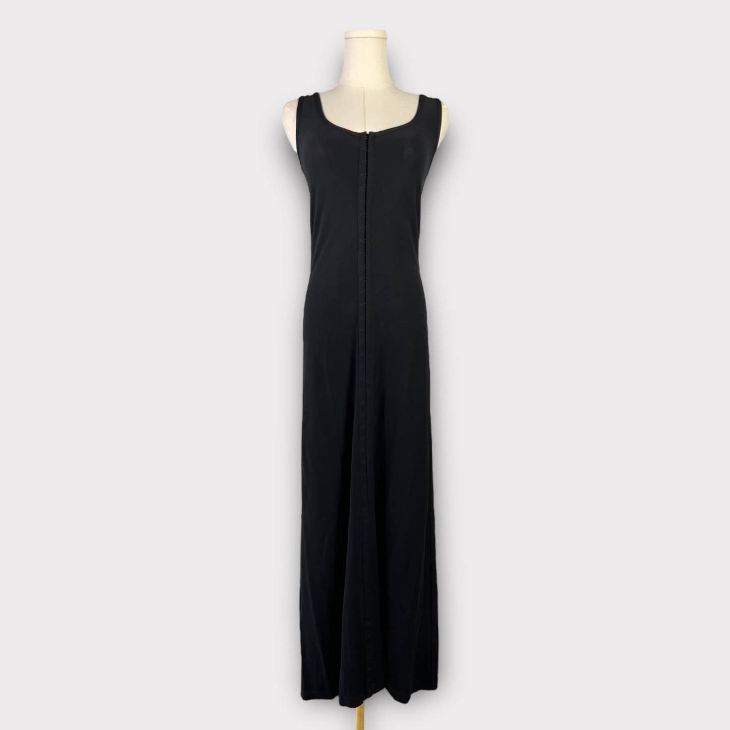 Betsey Johnson Vintage Hook Eye Sleeveless Maxi Dress Size Small