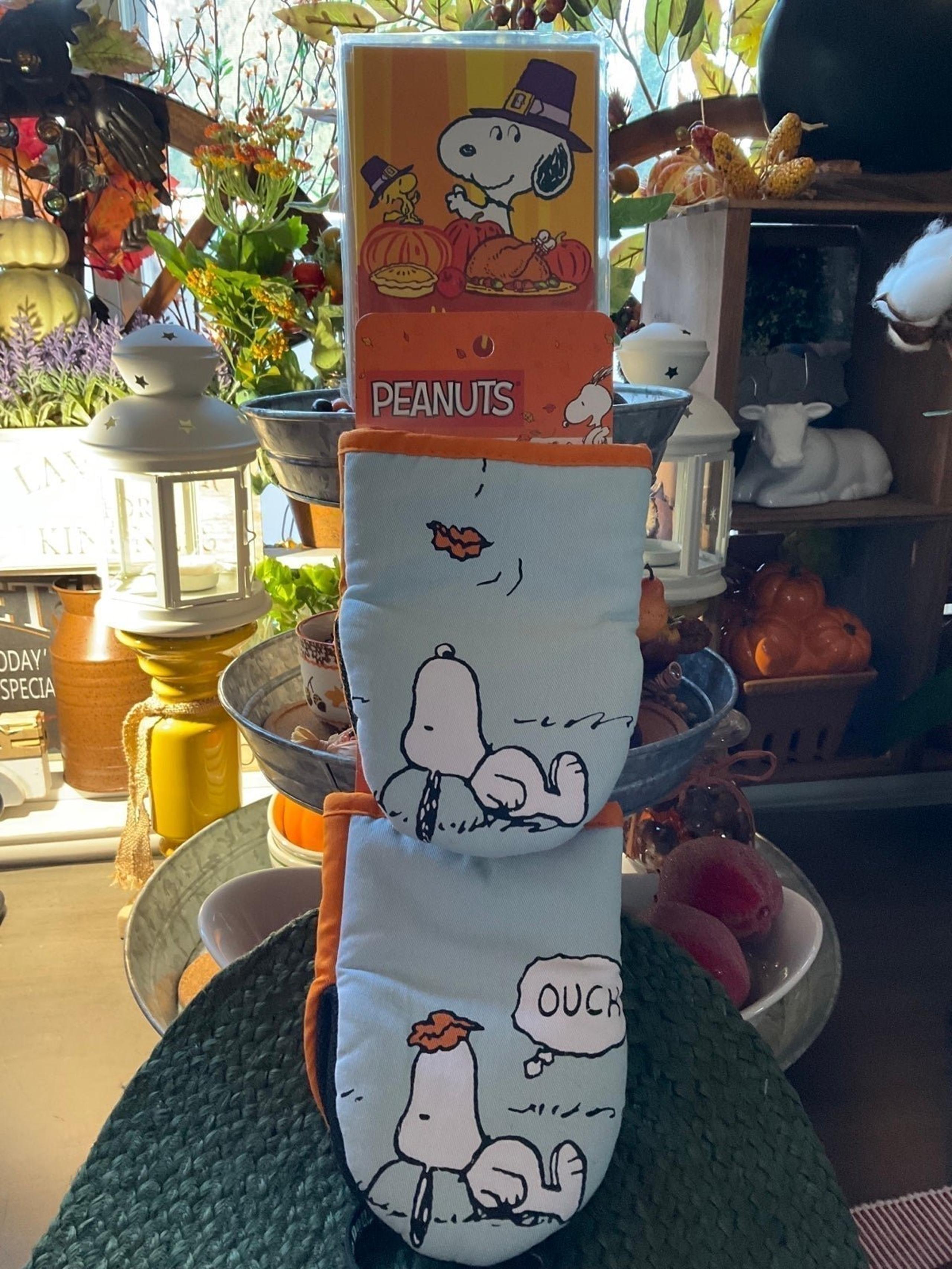 Peanuts Snoopy 2 Pack Mini Oven Mitts Kitchen Fall Autumn Thanksgiving