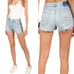 Mother Superior NWT Jean Shorts sz 30 Easy Does It Thanks Again Racer Anchor NEW