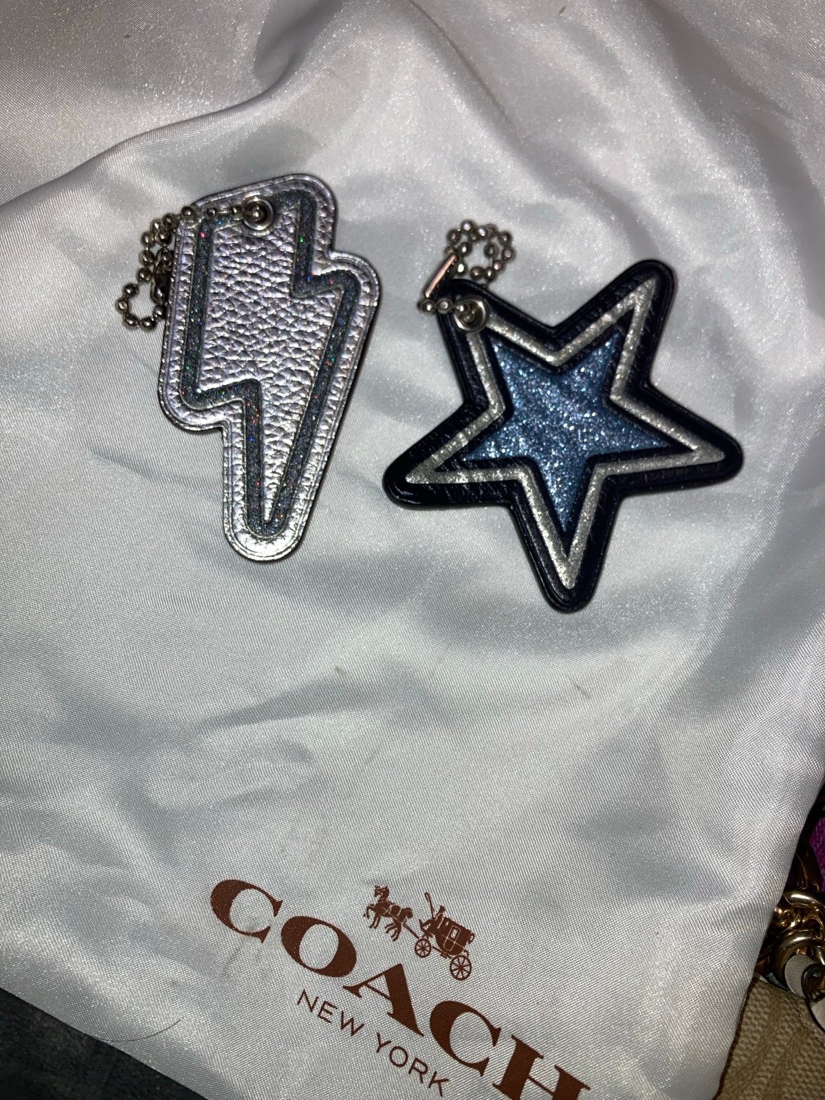Coach keychain bundle bag charm