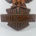 Harley Davidson Motor Cycles Large Resin Sign 3-D 19” W x 26” L Motorcycle Shop