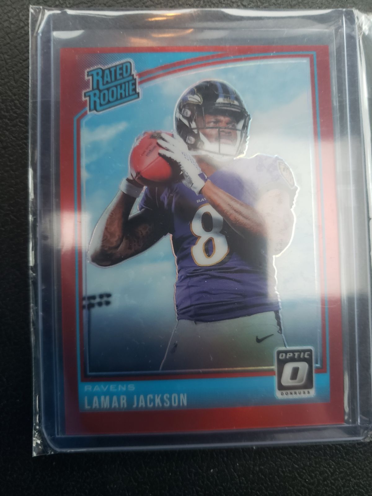 2018 optic football lamar jackson rated
