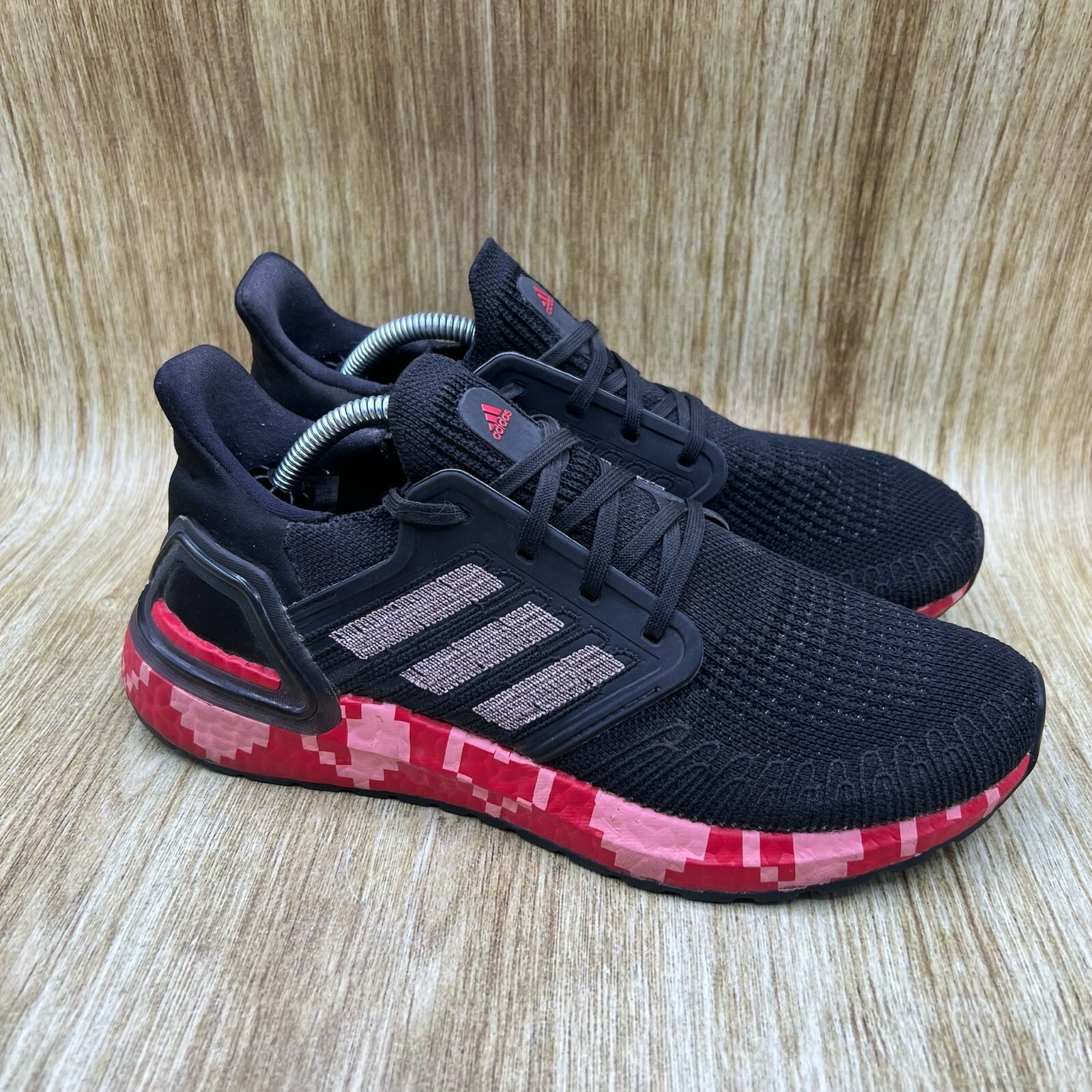Adidas UltraBoost 20 Valentines Day Women's Size 7.5 Black Sneakers Shoes EG0761