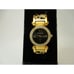 Joan Rivers Watch Women's 6.5 Gold Tone w/Clear Crystals Black Face Cuff Style