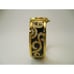 Joan Rivers Watch Women's 6.5 Gold Tone w/Clear Crystals Black Face Cuff Style