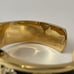 Joan Rivers Watch Women's 6.5 Gold Tone w/Clear Crystals Black Face Cuff Style