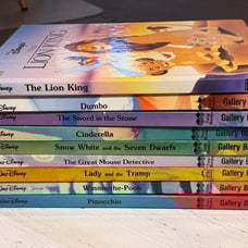 Lot of 9 Walt Disney Oversized Gallery Books