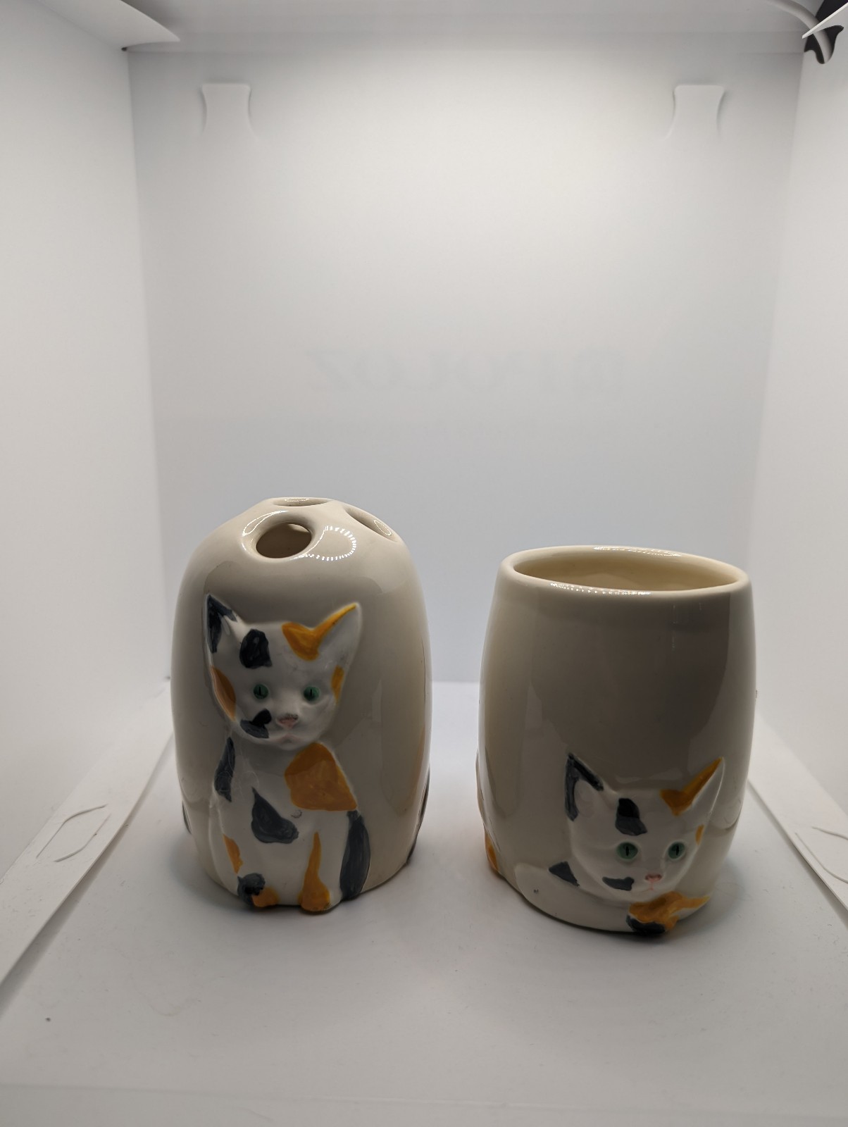 Ceramic Cat Bathroom Vanity Set