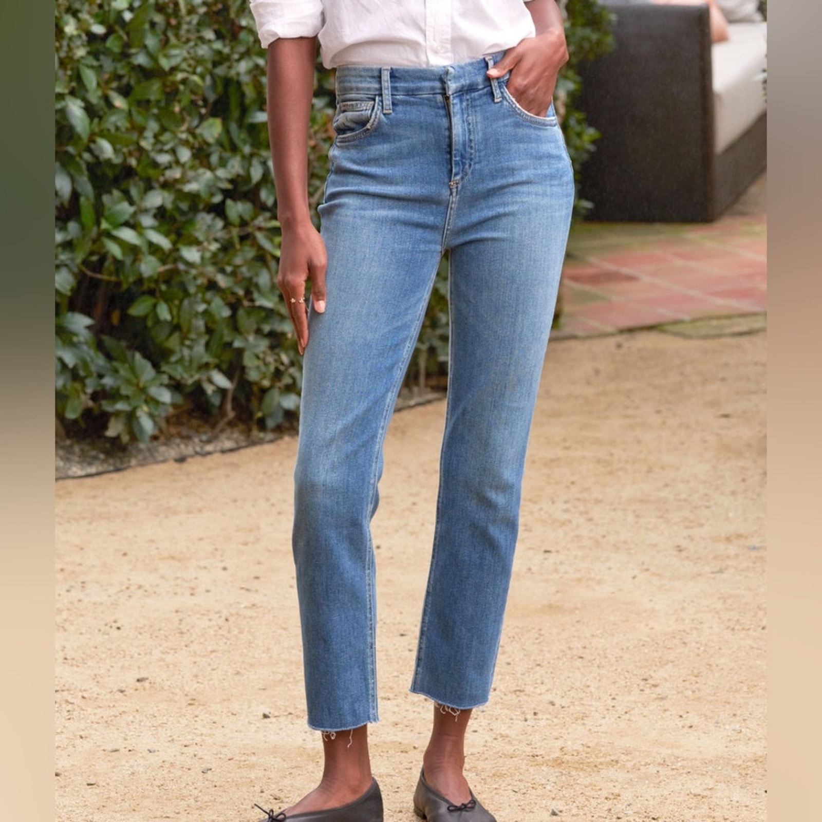 Frank & Eileen Derry Light Blue Ankle Jeans