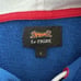 Le Tigre Emma Olivia All-Over Logo Print Hoodie Womens L Blue Tiger