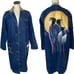 LEE Womens Vintage Novelty Denim Coat size M made in USA Unique Art to Wear