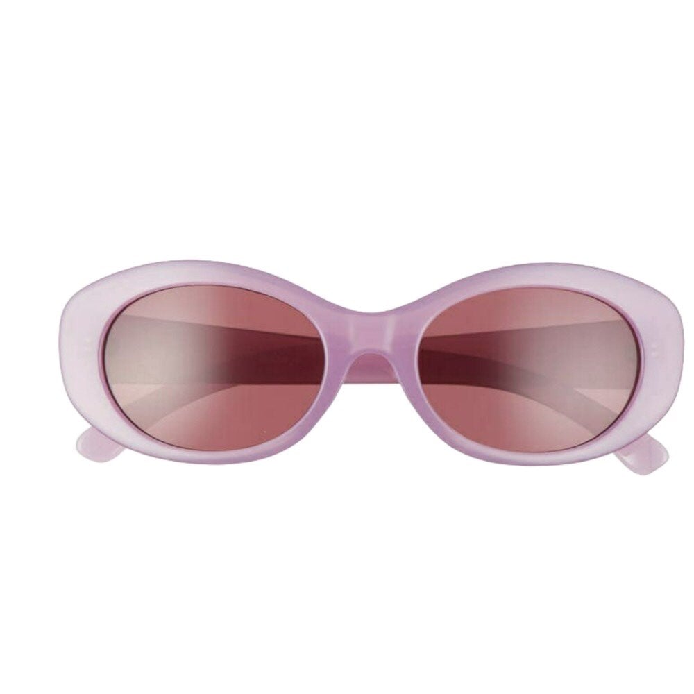 Old Hollywood Inspired Purple Oval Sunglasses