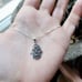 New Handmade 925 Sterling Silver Ornate Hamsa Star of David Necklace
