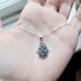 New Handmade 925 Sterling Silver Ornate Hamsa Star of David Necklace