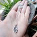 New Handmade 925 Sterling Silver Ornate Hamsa Star of David Necklace