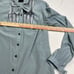 Fendi Womens Silk Button Up Blouse Grey Green Size IT 40 A030322