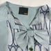 Fendi Womens Silk Button Up Blouse Grey Green Size IT 40 A030322