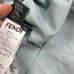 Fendi Womens Silk Button Up Blouse Grey Green Size IT 40 A030322